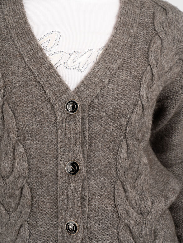 GINNY knitted cardigan with buttons - 3