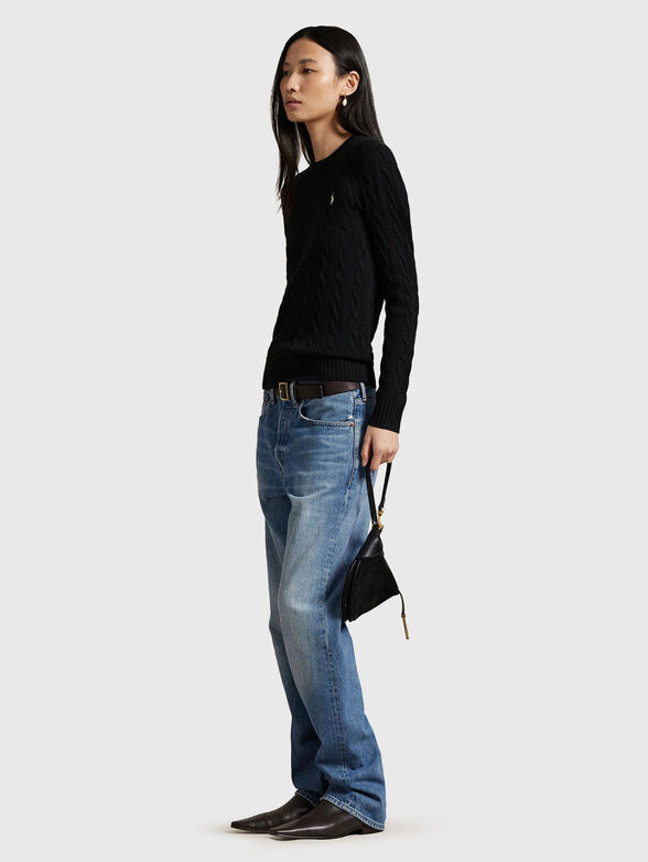 Slim fit wool and cashmere sweater - 2