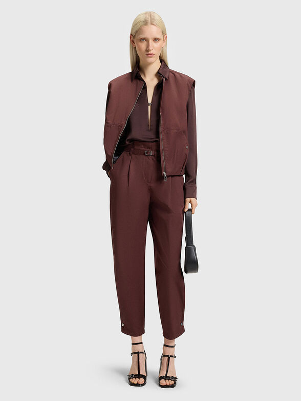 Satin V-neck shirt - 2