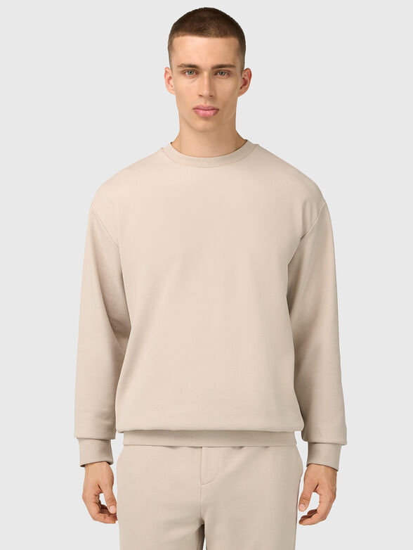Organic cotton crew neck sweatshirt - 1