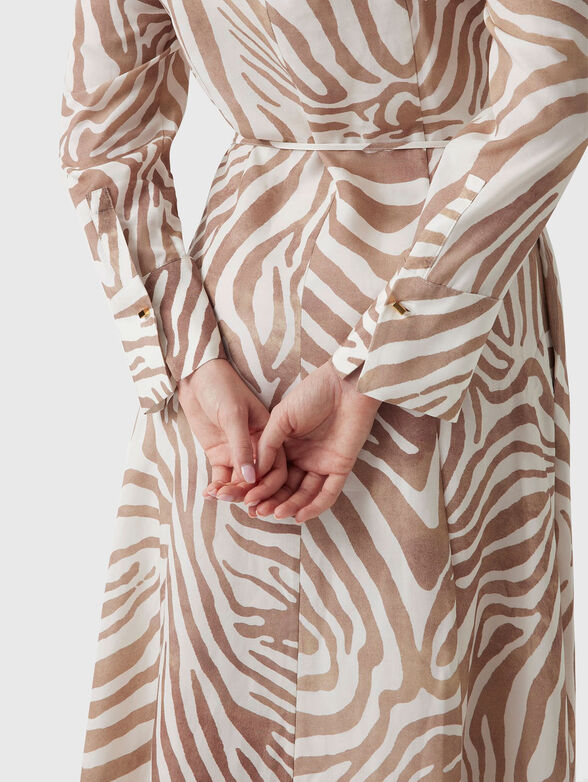 GISELLE long sleeved linen blend dress - 4