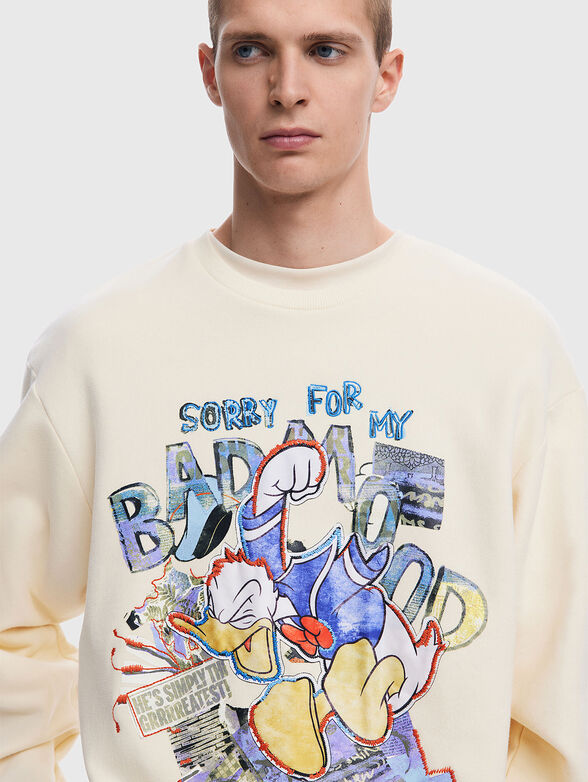 Cotton sweatshirt with print - 1