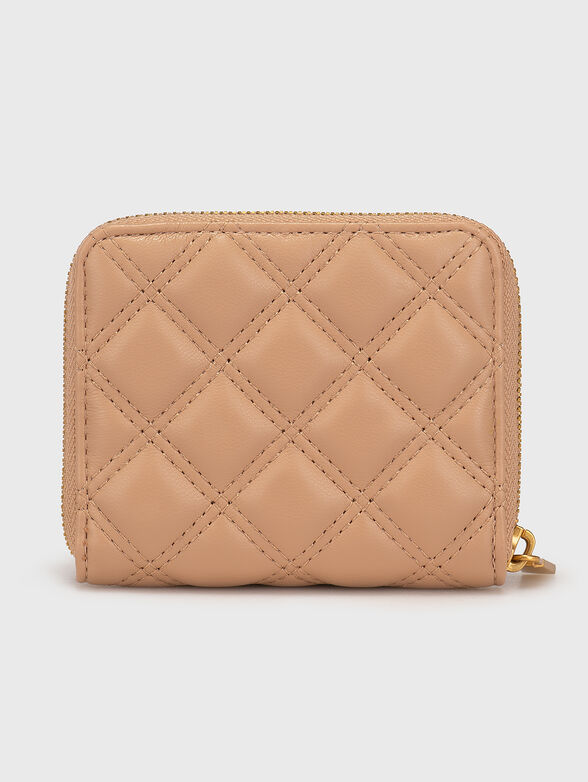 GIULLY wallet with quilted effect in beige color - 2