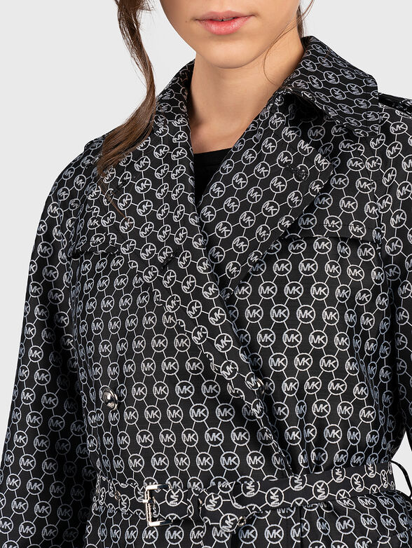 Trench with logo print - 5