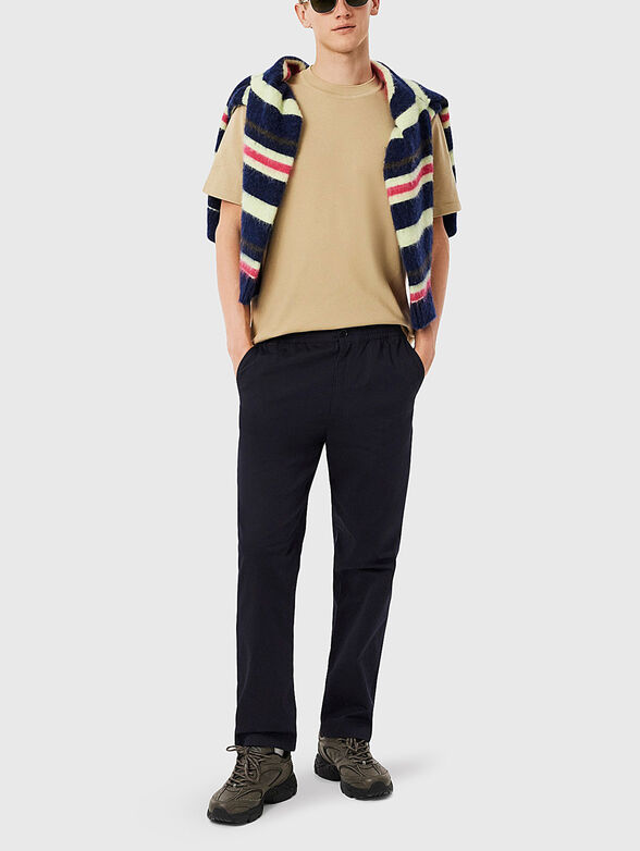 Straight trousers with elastic waist - 3