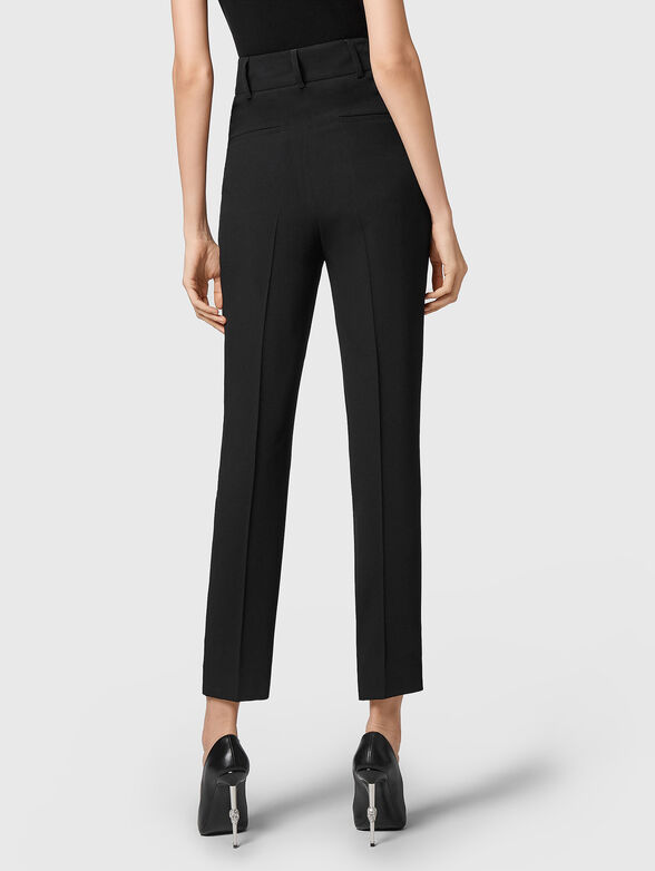 High-waist trousers in black - 2