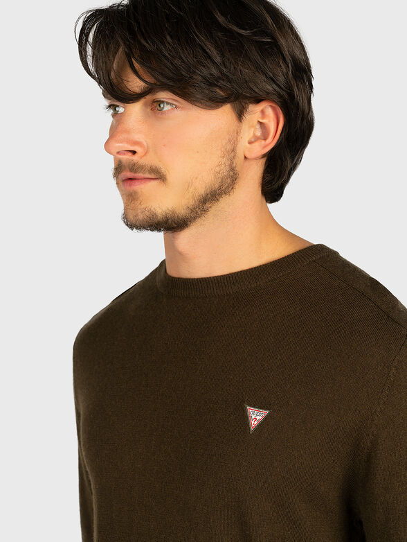 Black sweater with triangle logo - 2