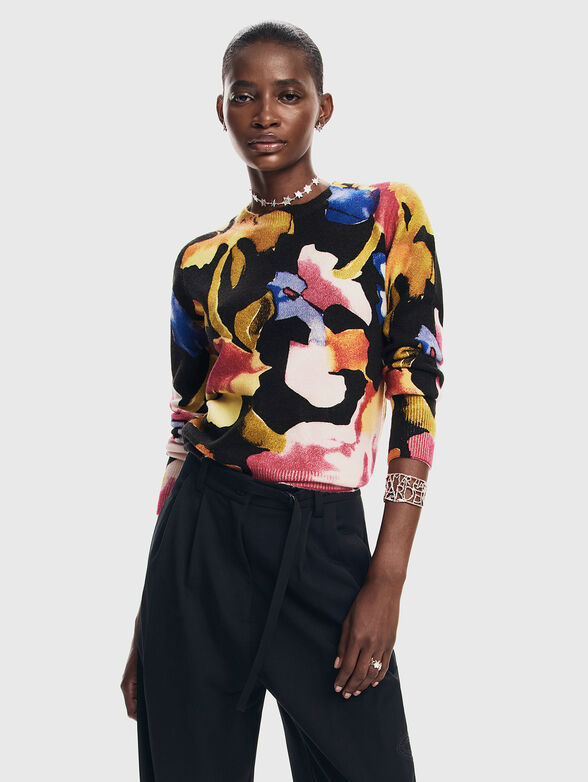 ABBOTSFORD sweater with abstract print - 1