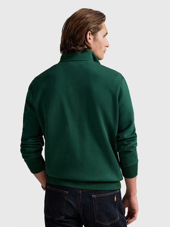 Cotton sweatshirt with zip - 3