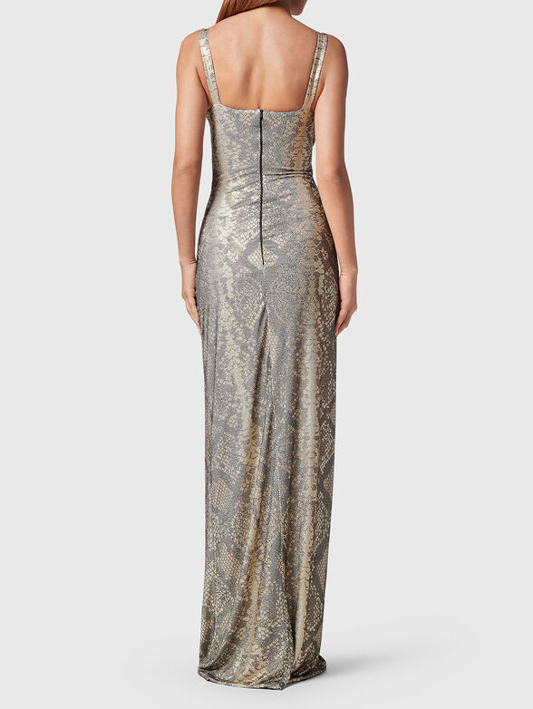 Dress with snake print and slit  - 2