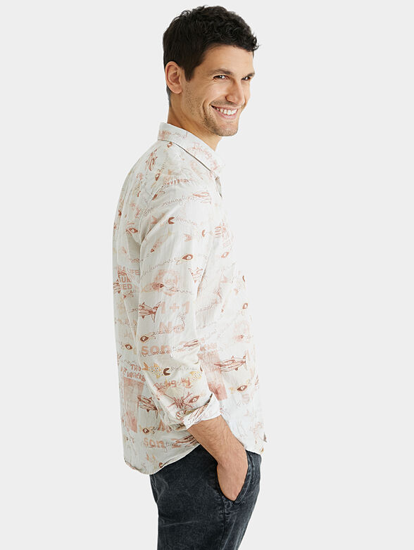 Shirt with contrasting print - 6