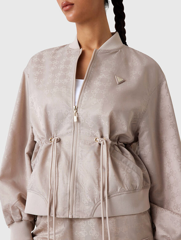 Jacket with monogram logo print - 4