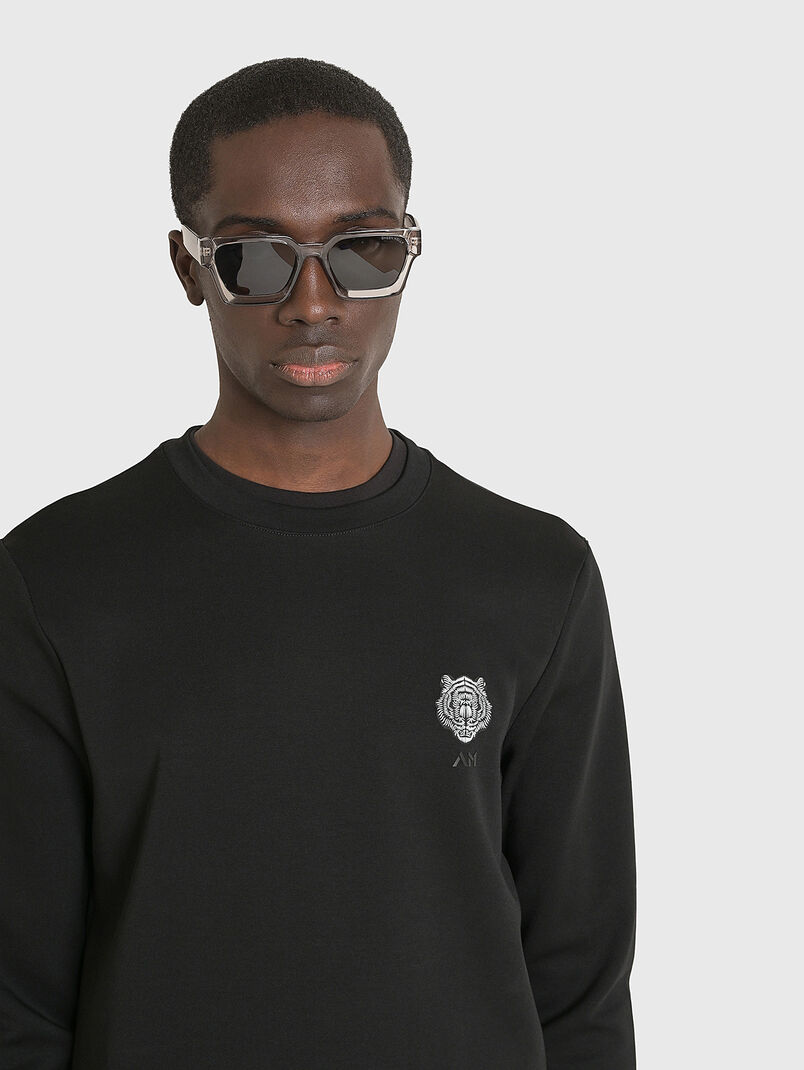 Sweatshirt in black with logo detail - 3