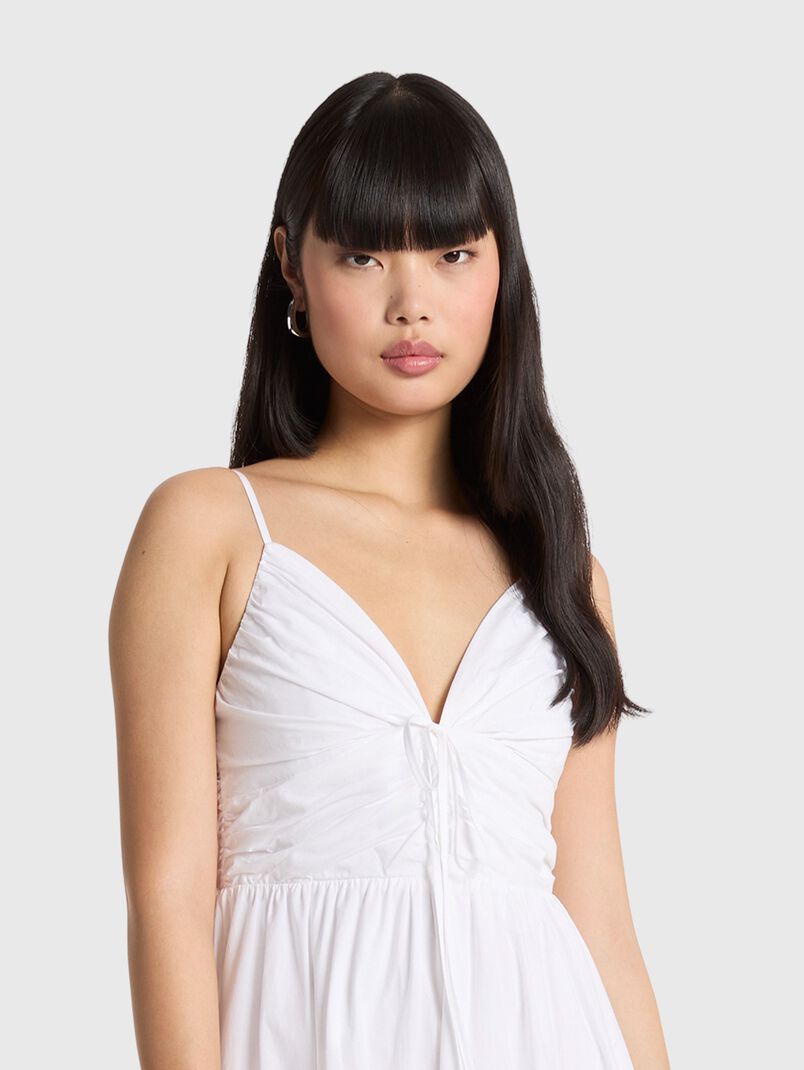 Cotton poplin midi dress - 3