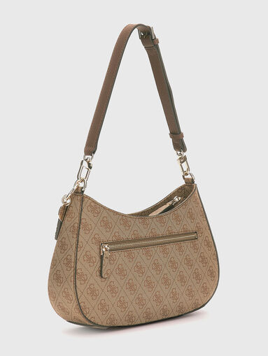 NOELLE bag with monogram print in beige - 3