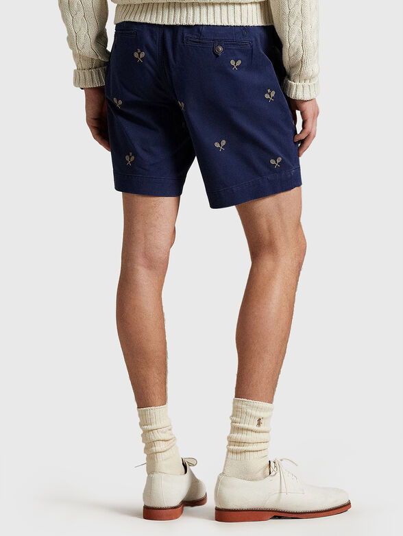 Chino shorts with embroidery - 1