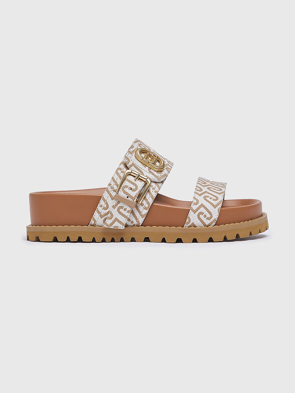LIVIA 02 sandals with monogram print - 1