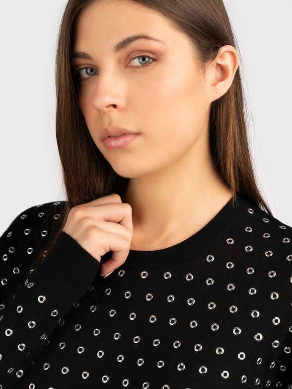 Long sleeve wool mini dress - 2