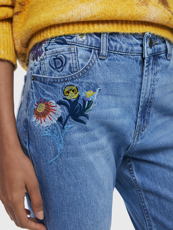 SUNFLO jeans with embroidery  - 4