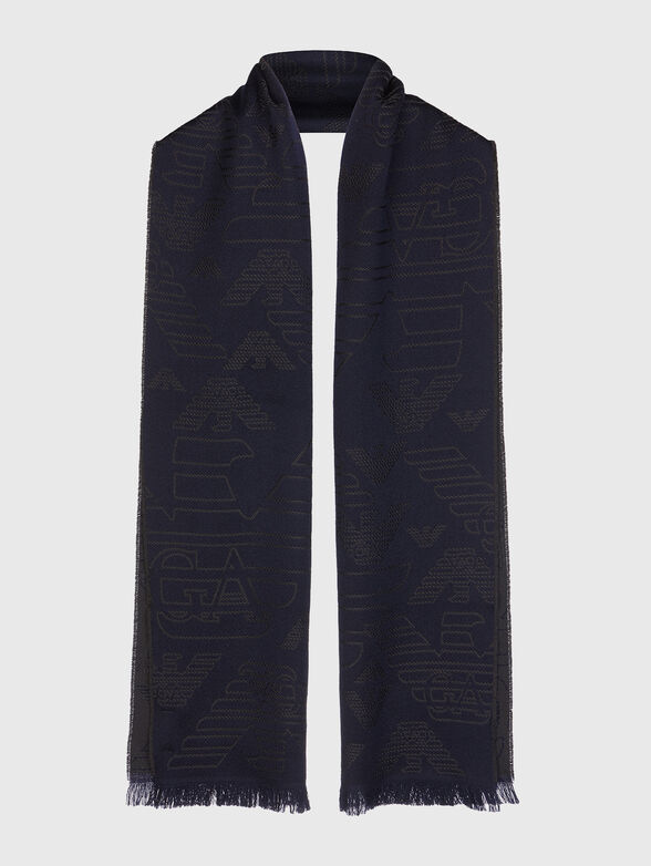 Scarf with monogram print - 1