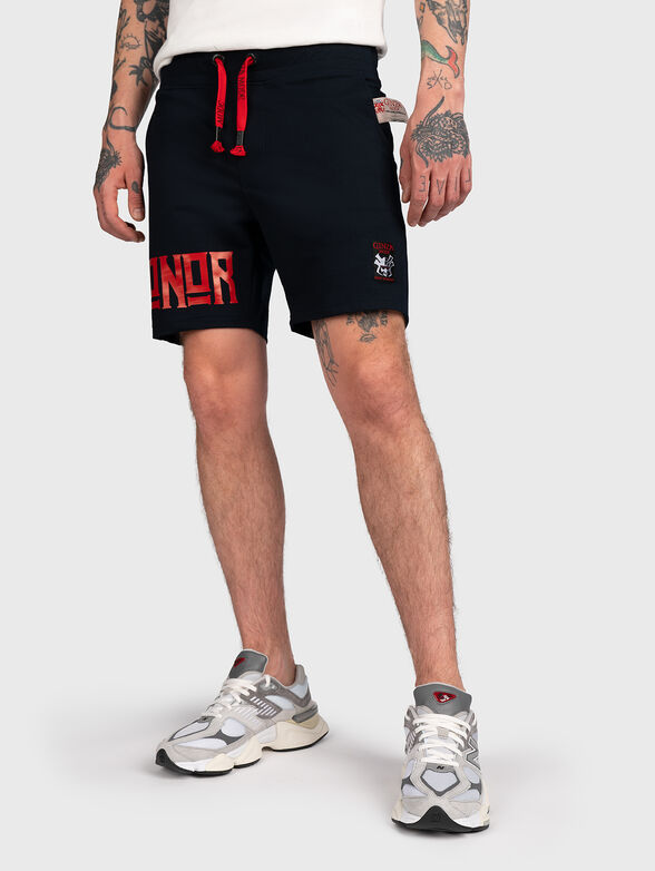 SH015 shorts with contrasting print  - 1