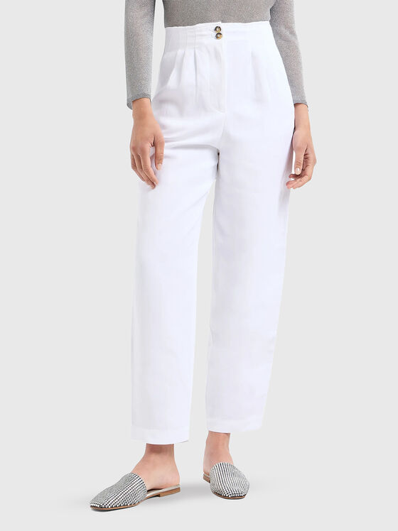 White pants with high waist  - 1