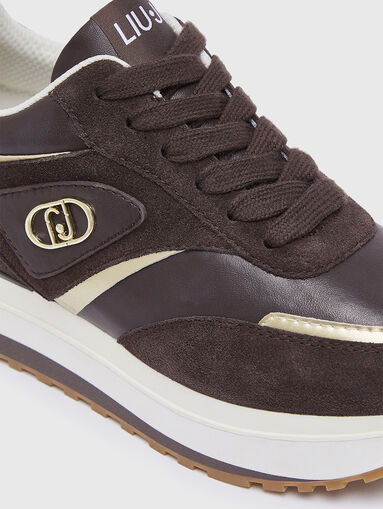 Beige sport shoes - 4