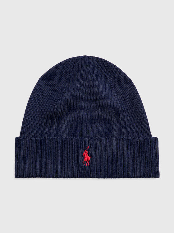 Вълнена шапка с лого бродерия - 1