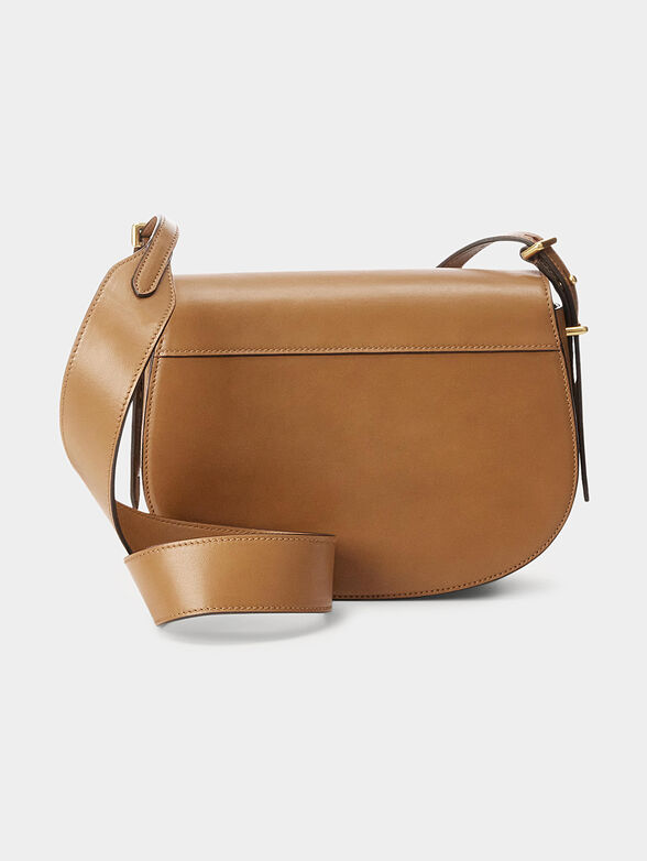 Leather crossbody bag with metal accent - 2