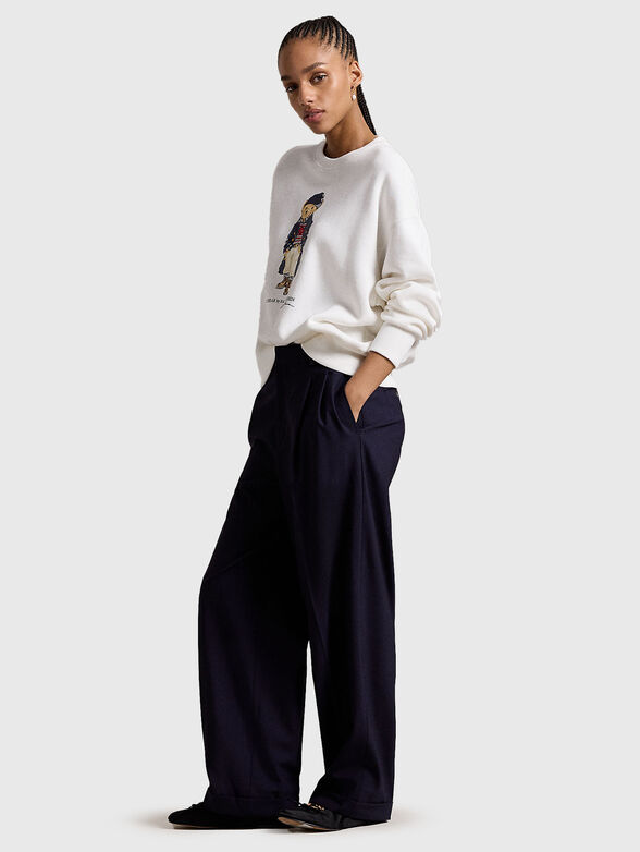 Polo Bear sweathirt  in white - 2