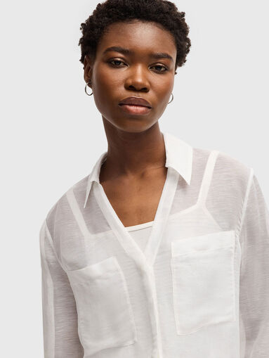 BOSALA long sleeve shirt in linen blend - 5