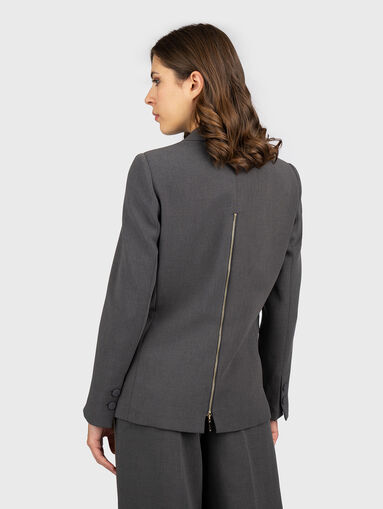 Jacket with accent zip on the back - 3