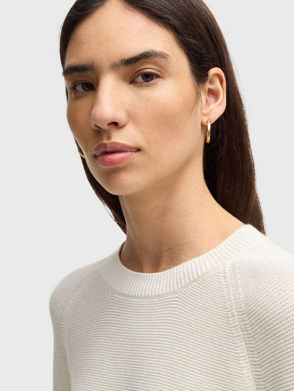 Knitted cotton sweater - 4