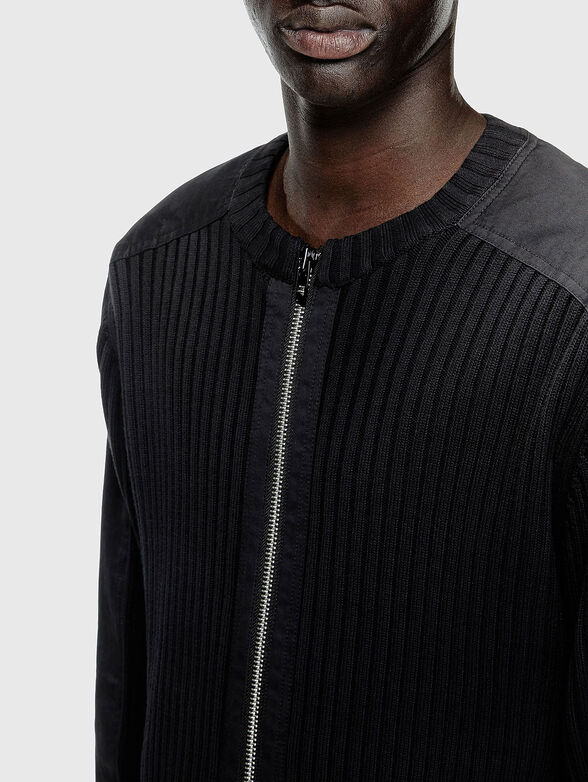 K-MATTY cotton cardigan with zip - 4