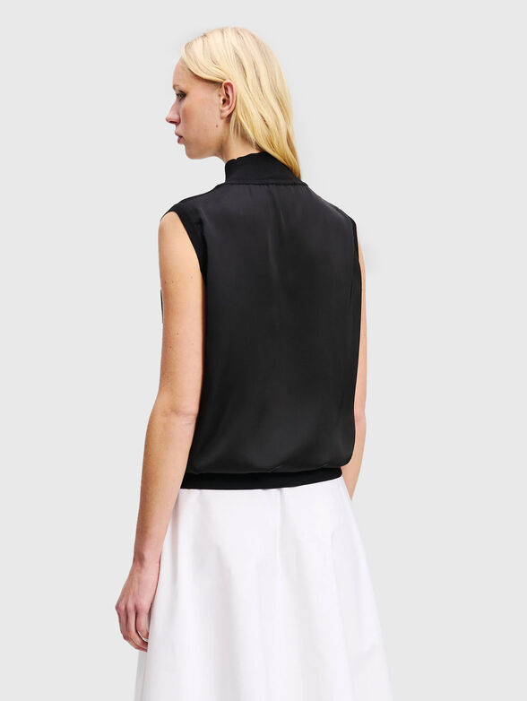 Sleeveless satin top - 3