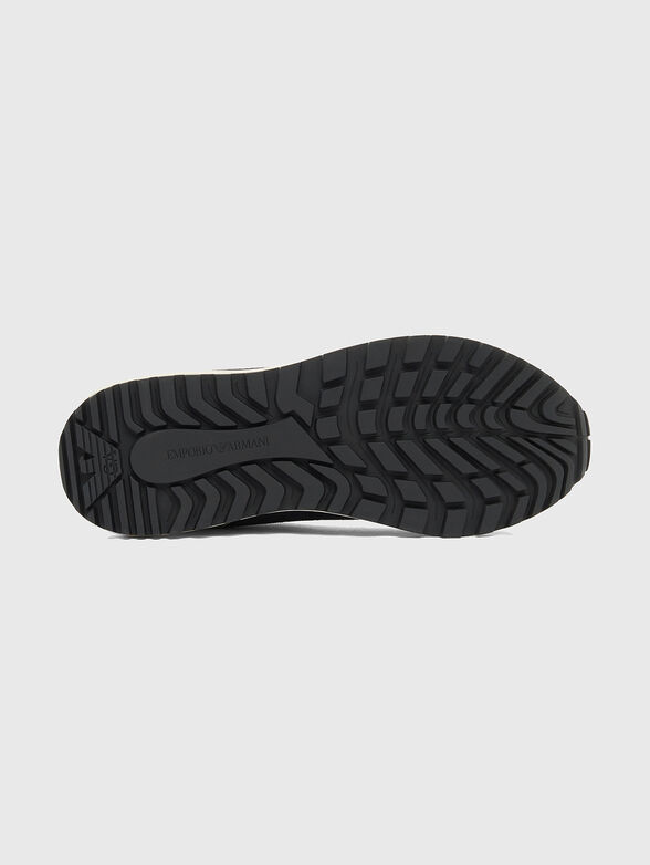 Suede sneakers with logo detail - 5