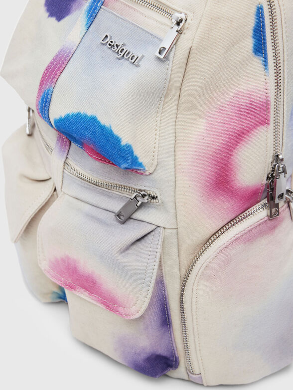 Backpack with multi-colored details - 5