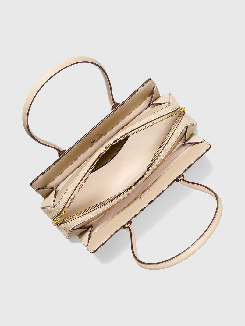 Beige LAILA suede handbag - 3
