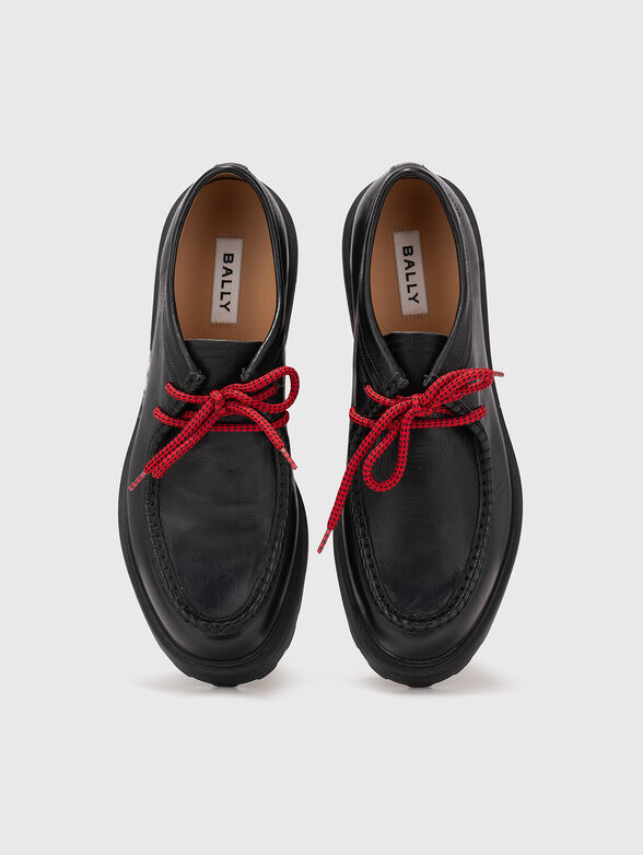 Black leather shoes - 6