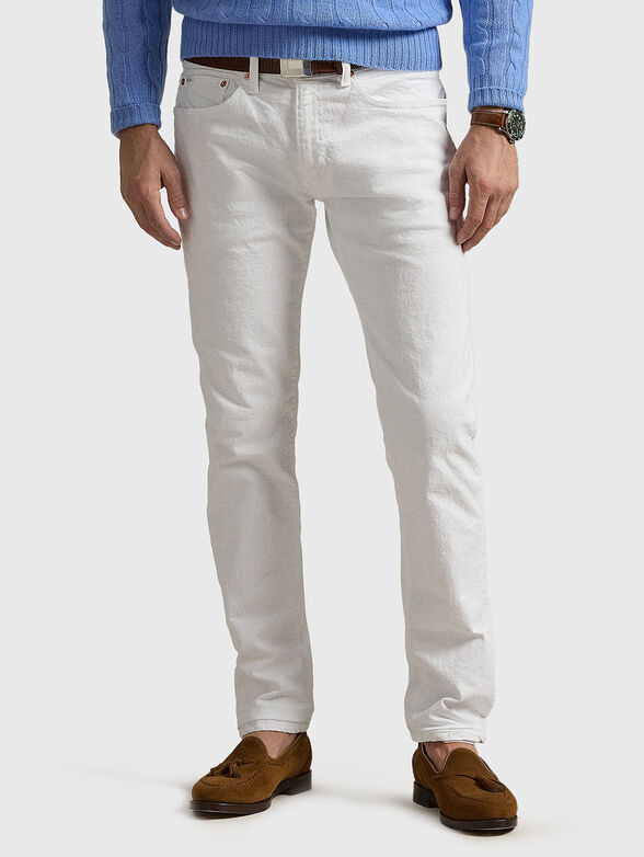 Cotton white jeans - 1