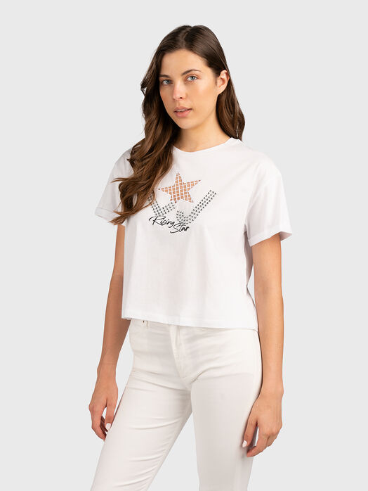 Crystal embellished T-shirt