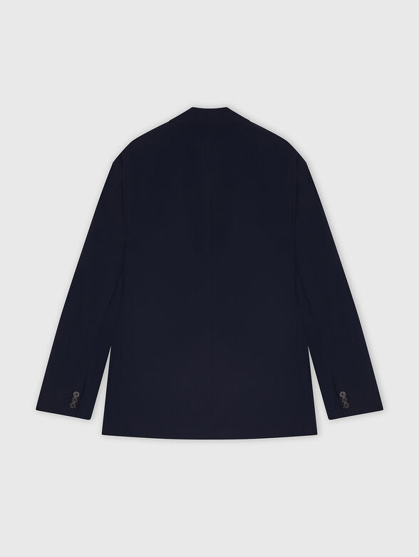 Single-breasted jacket with a V-neck - 3