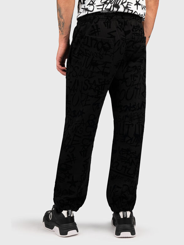 Joggers with textured graffiti print - 2