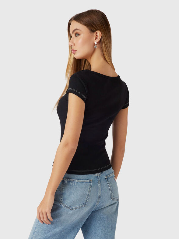 HENLEY OLYMPIA rib knit top - 3