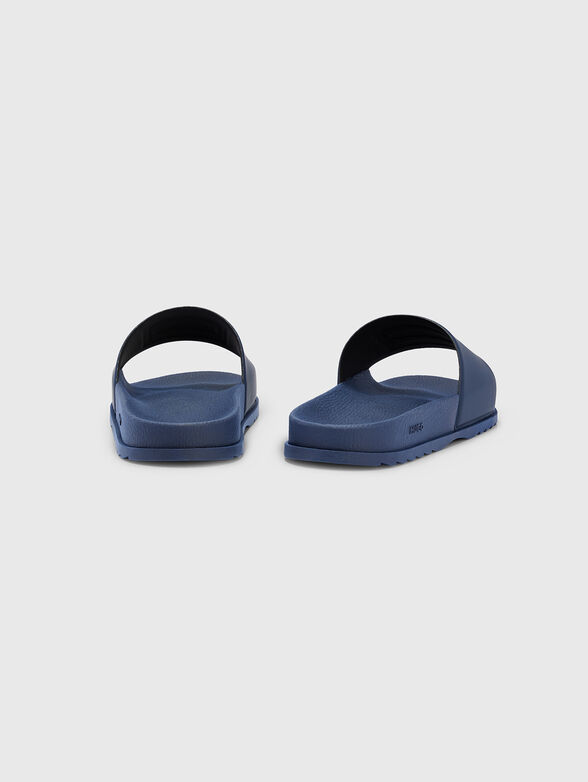 Dark blue beach slides with logo detail - 5