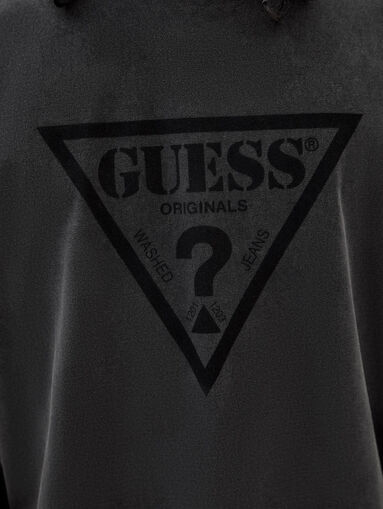 Vintage style black t-shirt with triangular logo - 5