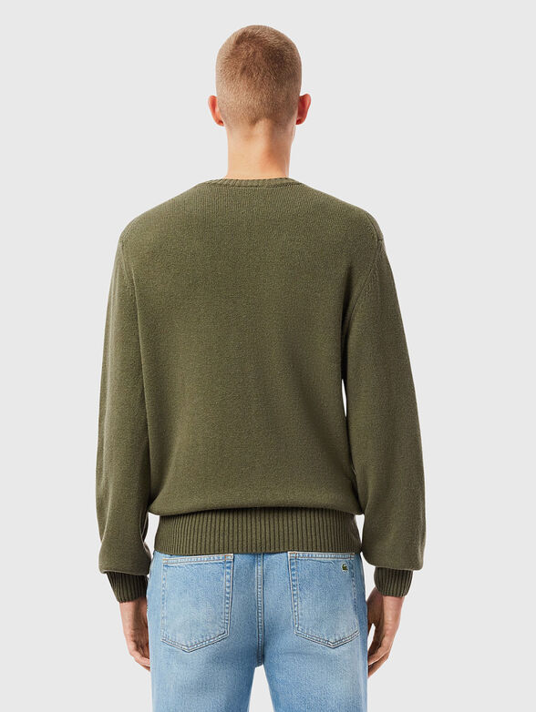 Crew neck green sweater - 3