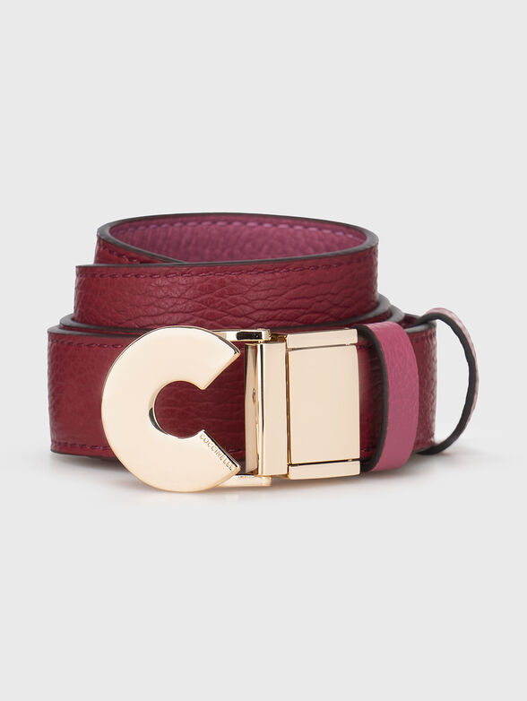 Reversible belt with gold buckle  - 2