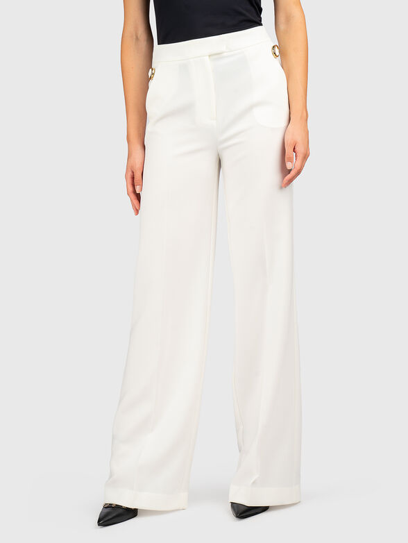 Straight-leg trousers in black - 1