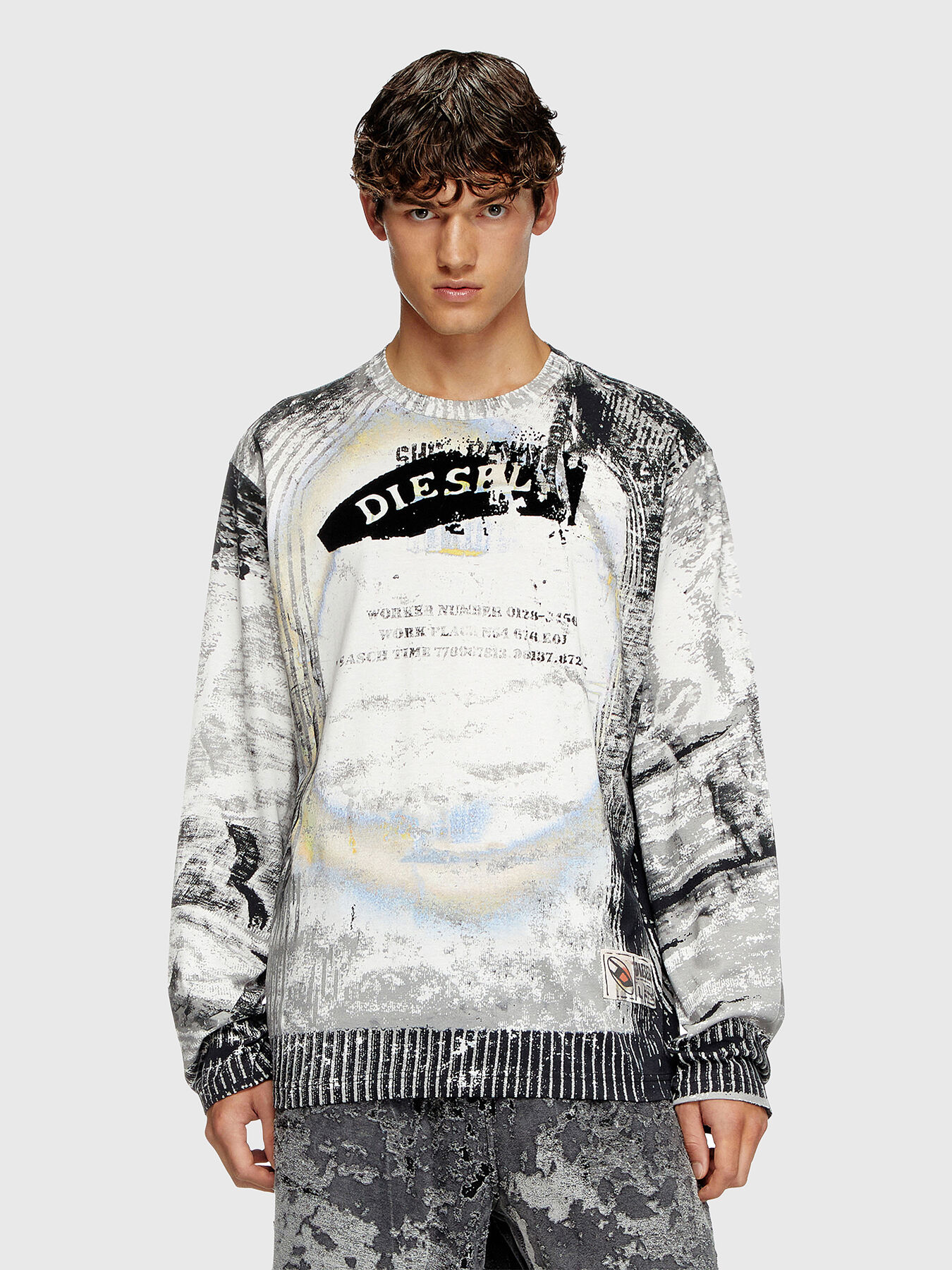 T-CRANE-LS-S4 long sleeve T-shirt brand DIESEL — Globalbrandsstore